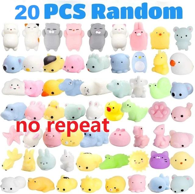 50-5PCS Kawaii Squishies Mochi Anima Squishy Hračky pro děti Antistresový míček Squeeze Party Favorities Hračky pro úlevu od stresu k narozeninám