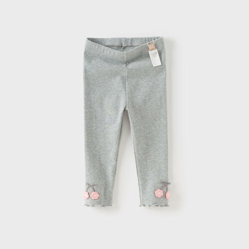 David Bella Girls  Leggings Children s Pants Baby Elastic Tight Pants 2026 Spring New Casual Long Pants Gray [Ready Stock] 73