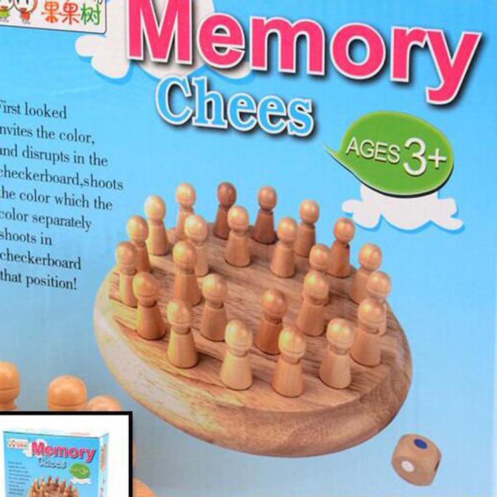 Memory Chess Memory Game Wooden Children Early Educational Toys Board Games