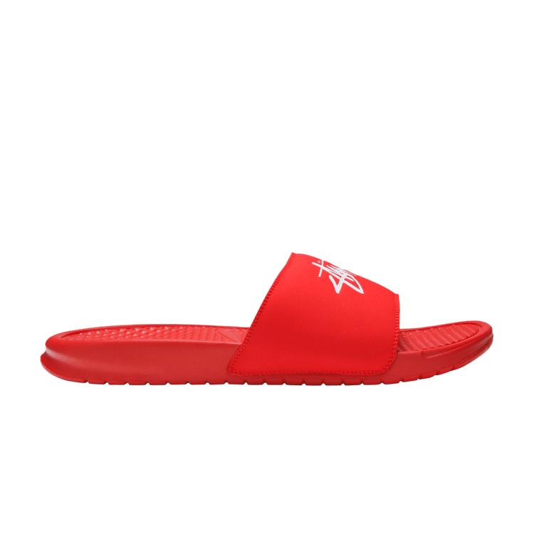 Stussy x Nike Benassi Habanero Red 40