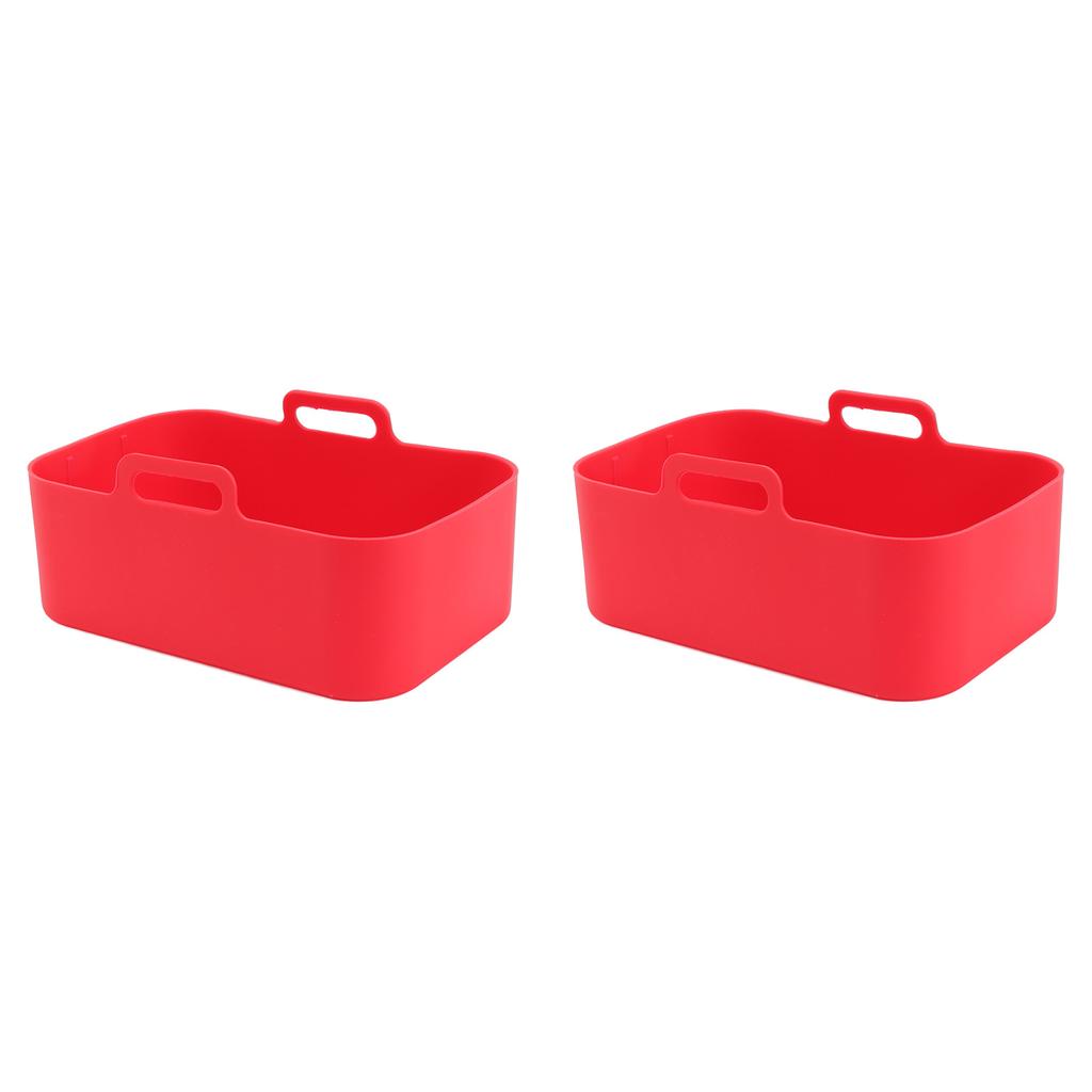 Silicone Air Cooker Pot for Ninja DZ201 Foodi 8QT Dual Fryer With Brush and Clip Cooking