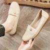 Women'S Flat Shoes Large Size Lightweight Plush Comfort Soft Non Slip Loafer Shoes Stylish Daily Versatile Classic Slip On Flats