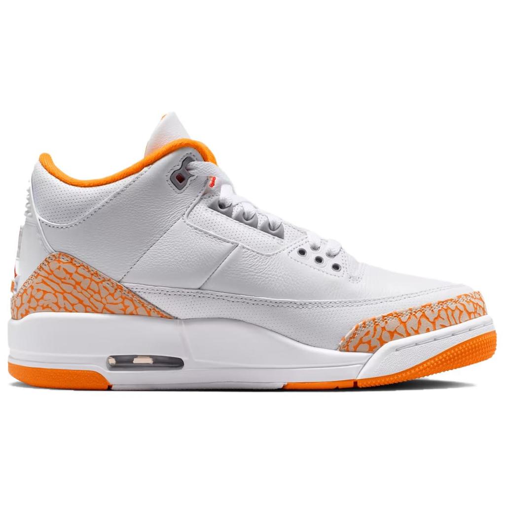 Air Jordan 3 Orange Citrus Women Sneakers White Cement-Grey Fire-Red CK9246-101
