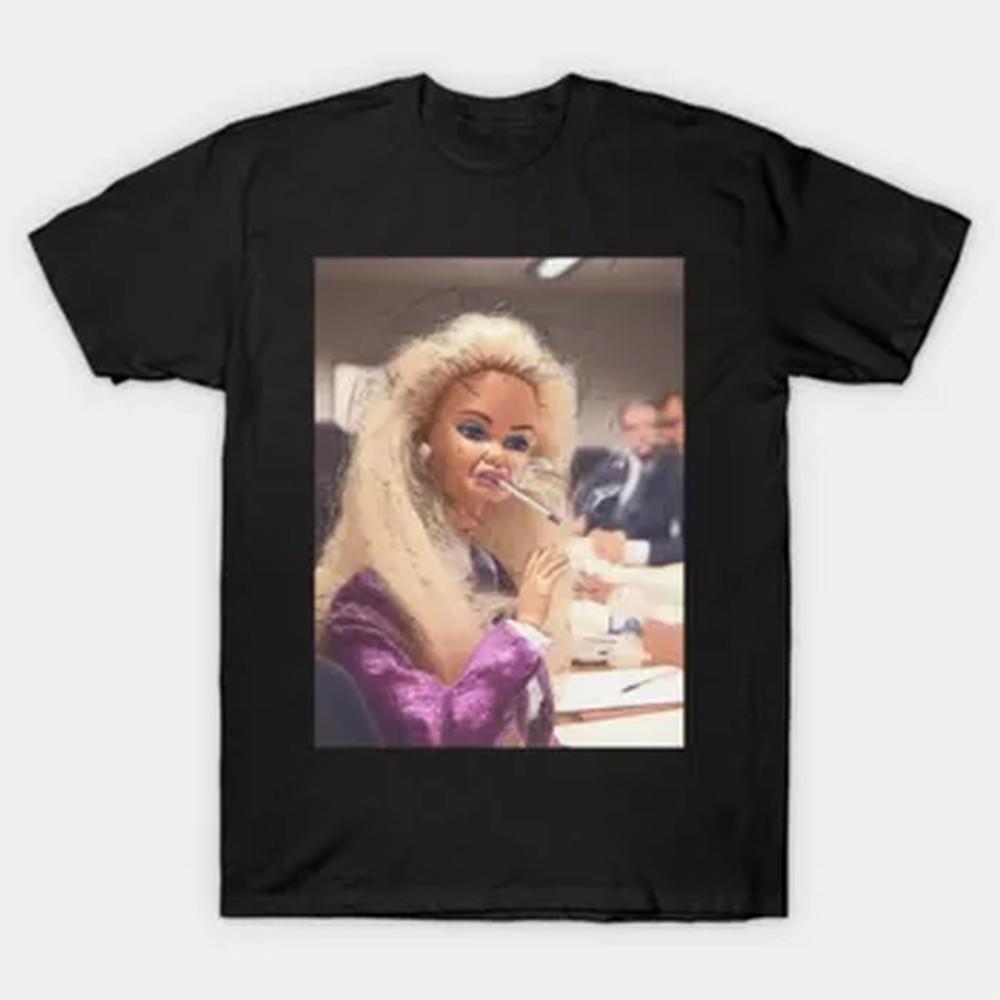 T-shirt Faccia da Bambola Disgustata Per Unisex Unisex 100% Cotone Magliette a Maniche Corte