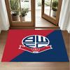 Bolton Wanderers FC Design Kristall-Samt-Teppich Weiche Dekorationsmatte für Schlafzimmer Eingang