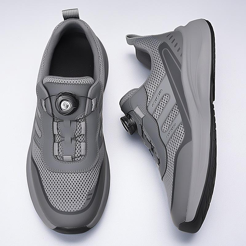 2026 Summer New Men's Mesh Fly-woven Breathable Sports and Leisure Shoes Men's Free Lace-up Rotary Buckle Shoes 8850