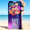 1Pc Kpop Demon Hunters Beach Towel Quick Dry Multiuse For Beach Pool Gym Yoga Home Travel Christmas Halloween Xmas Gift S1165