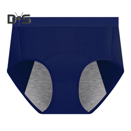 

Женские менструальные трусы с высокой талией, предотвращающие протекание, хлопковые трусики с хорошей воздухопроницаемостью, высокоэластичные, полностью закрывающие ягодицы, нижнее белье S королевский синий
