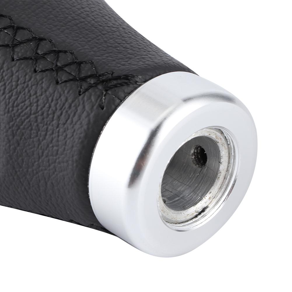 Universal Car Gear Shift Knob Stick Head Shifter Lever Handball Leather Universal for CarBlack