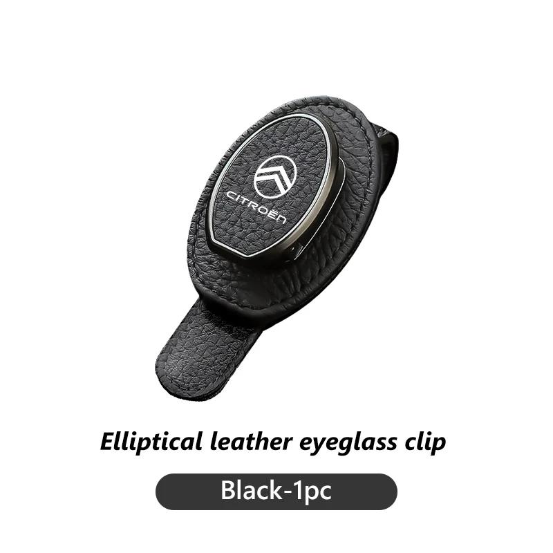 OCDK9 Car Sun Visor Eyeglasses Clip Card Ticket Holder Stand Fastener For Citroen C4 C3 C5 C1 C2 C6 VTS C4L DS3 DS4 DS5 Grand Berlingo