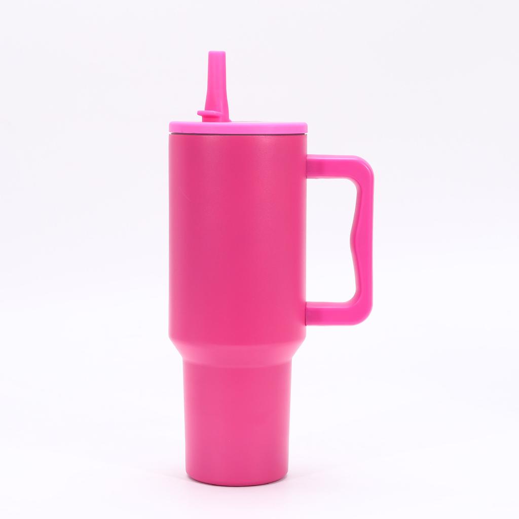 Simple third-generation 10oz car cup Big Mac cold handle ice cup large-capacity portable thermal insulation water cup