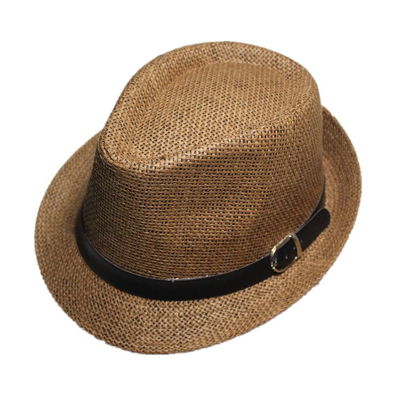 Tide Sun Hat British Summer Women's Hat Men's Straw Hat Top Hat Jazz Hat Couple Beach Hat