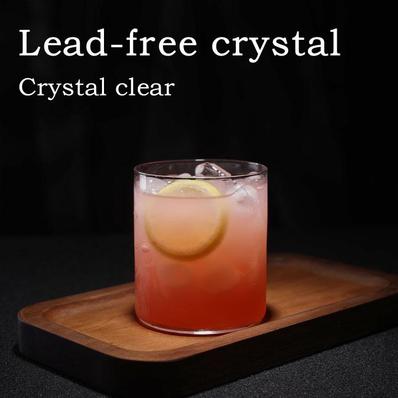 2-Piece Clear Glass Tumbler Set - Sleek Modern Cups for Water/Juice/Beverages, Dishwasher Safe Shatter-Resistant Glassware