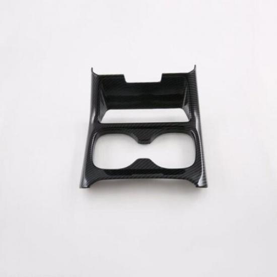 Carbon Fiber Front Water Cup Holder Cover Trim For Honda CR-V CRV 2023 2024 2025