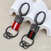 Llavero de alta calidad para coche Cadena Portallaves Colgante Regalo Para Porsche Panamera Cayenne Taycan 911 718 Macan Carrera-GT 928 944 PS4