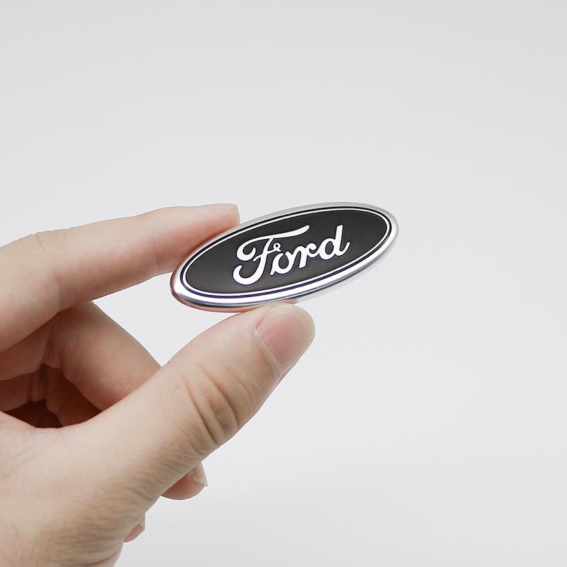 Lczbn5 58x22mm Car Steering Wheel Sticker Aluminum Alloy Logo 5.8cm For Ford Ranger Mondeo Ecosport Edge Focus Mk4 Escape Kuga Fusion