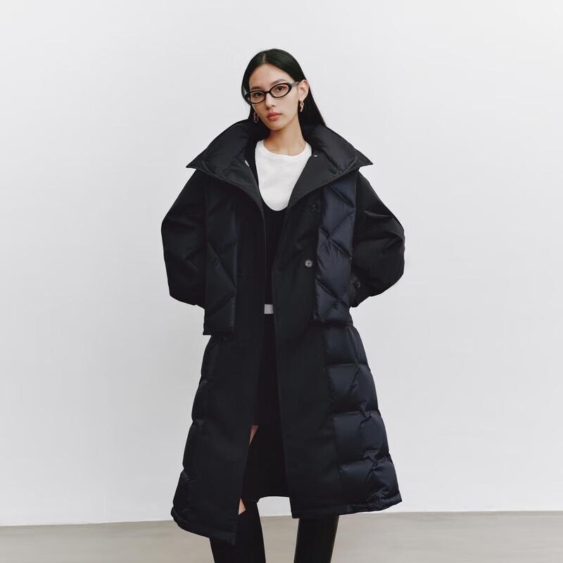 Ailolaiyi Women's Goose Down Winter Jacket with Detachable Scarf Hood