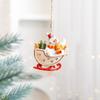 Resin Christmas Tree Hanging Ornament Snowman Xmas Pendant  Christmas Gift Toy
