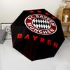 FC Bayern München Logo Print Automatic Umbrella, 8 Rib Iron Frame, Plastic Handle, Suitable for Outdoor Travel &Daily , Ideal Gift