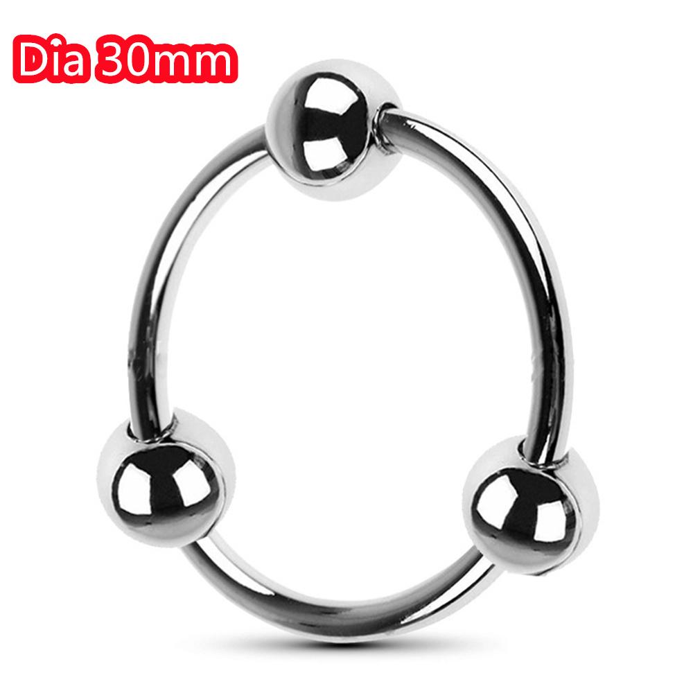 Metal Penis Ring Sex Toys For Men Male Delay Ejaculation Stainless Steel Cock Ring Glans Stimulator Sex Increase Orgasm 6 Sizes