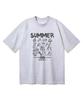 BEMIGHTY Summer Camp Oversized Short Sleeve T-Shirt [Oatmeal] (A Type)