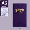 2026 A6 Pocket Planner: English Agenda & 365-Day Cross-Border Time Management Notebook