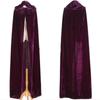Reversible Design Hooded Robe Solid Color Long Cape New Arrival Halloween Costume  Halloween Party