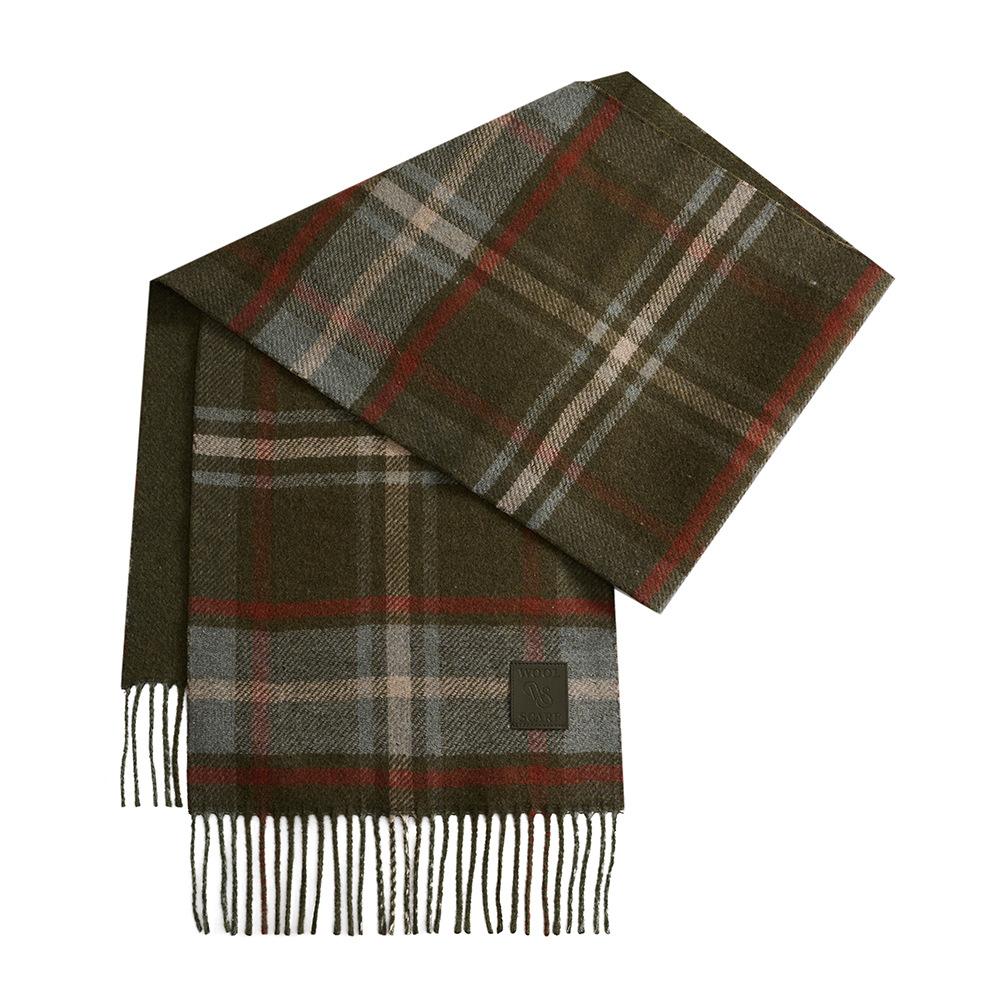 New Fashion Plaid 11 Scarf Women's Autumn and Winter Warm Tassel Shawl Versatile Student Scarf Men