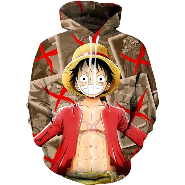 Sudadera Con Capucha One Piece Impresión 3d Popular Sudadera Con Capucha One Piece Impresión 3d Popular