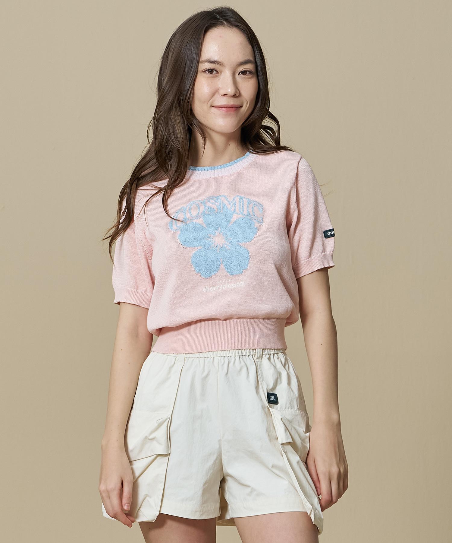 Bbc Earth W Artwork Short Sleeve Sweater_Light Pink Pink/090