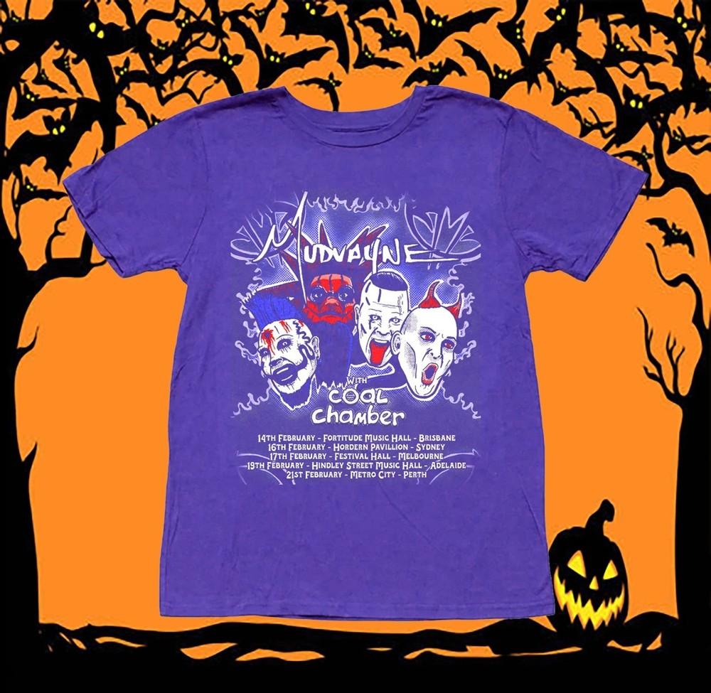 Happy Halloween Rare MUDVAYNE Tour Gift For Fan Full Size  Purple BT2030 Unisex T-Shirt XL