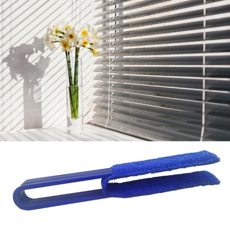 4 Pieces Double Brush Head Blinds Cleaning Tools for Window Blind Air Conditioner Vent and Car Vent Cleaner Duster Brush