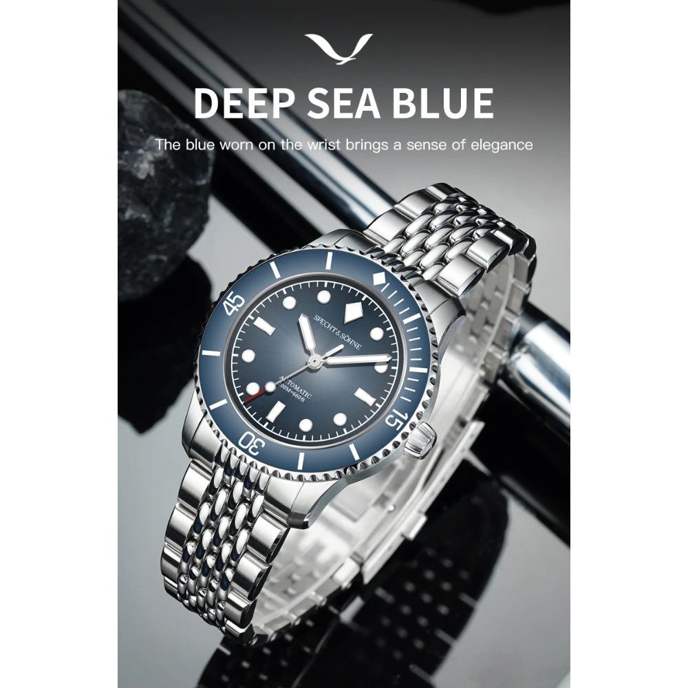 2026 New Specht & Söhne Dive Watch Miyota 8215 Mechanical Watches Bubble Domed Sapphire Crystal BGW9 Luminous 200M Waterproof