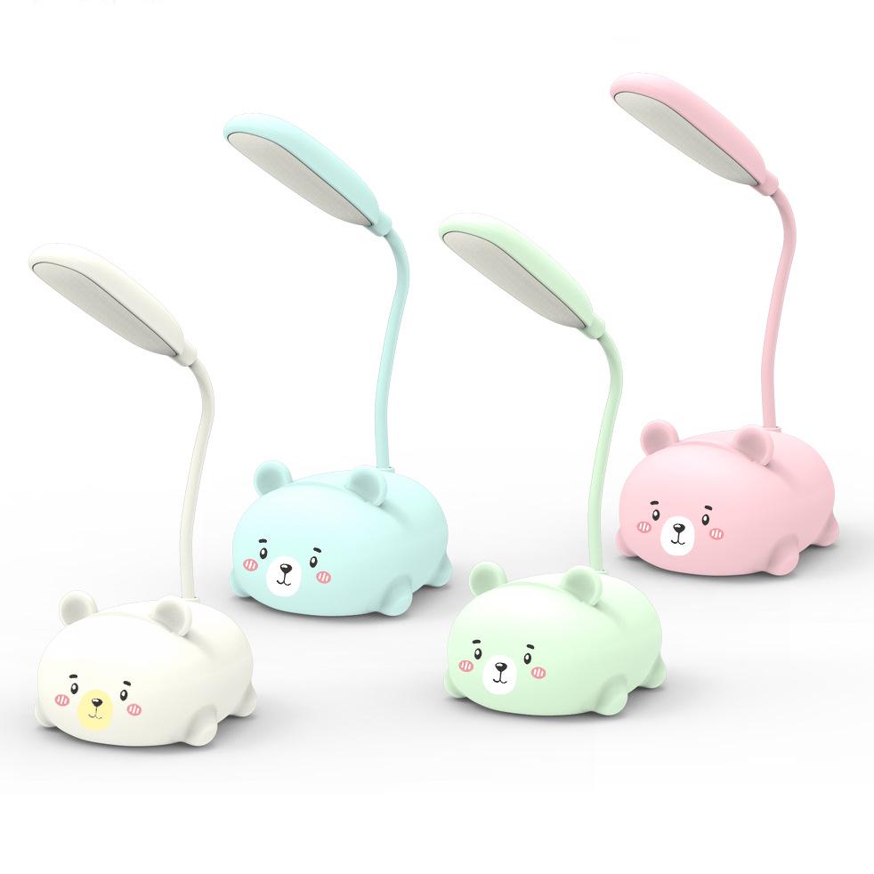 Creative Cartoon LED Foldable Table Lamp - USB Rechargeable Eye-Protecting Book Light