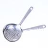 Stainless Steel Short Handle Soup Spoon Leaky Restaurant Shared Vegetable Spoon Household Rice Vermicelli Spoon Flour Spoon