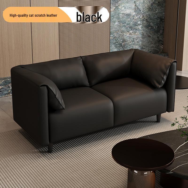 Modern Light Luxury Small Apartment Sofa - Cat Scratch Leather Fabric for Bedroom, Lounge, or Clothing Store