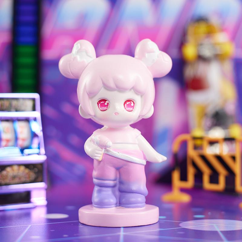 Creative New Girl Cartoon Trendy Toys Blind Box Doll Punk Girl Heart Small Ornaments Birthday Gift Desktop Handmade