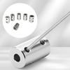 Professional 45# Steel Shaft Coupler Wear-resistant Zero Backlash Rigid Couplings Durable Motor Shaft Couple Power Transmission