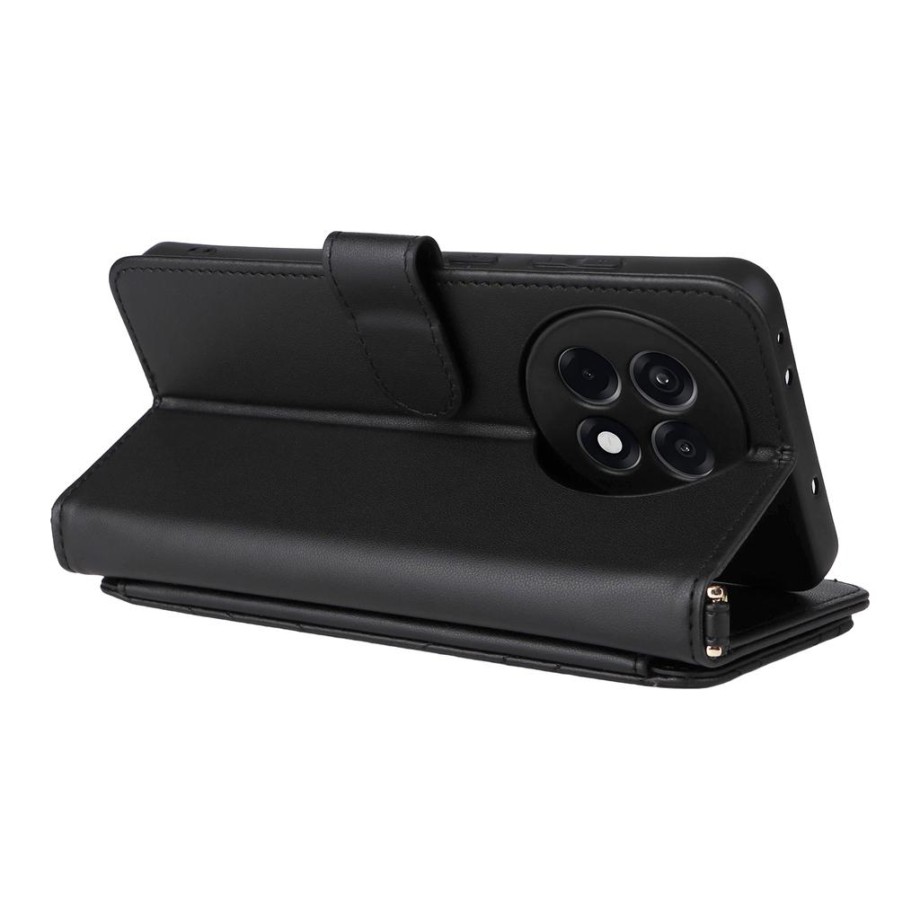 Wallet Phone Case for OnePlus Ace 5 5G/Ace 5 Pro 5G/13R 5G Leather Phone Cover with Shoulder/Wrist Strap