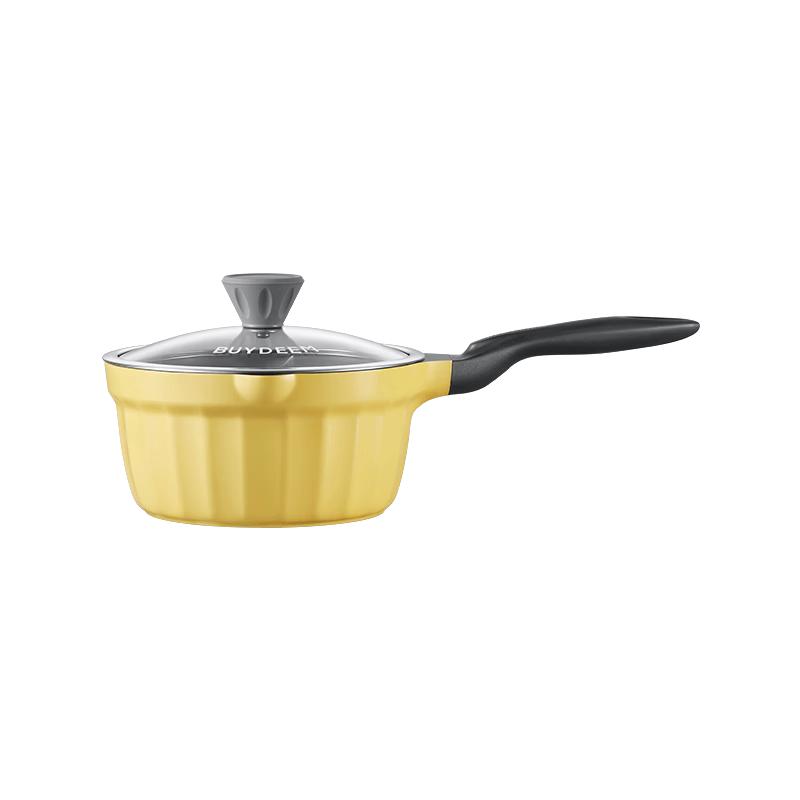 Buydeem Pleated Moonlight 20cm Ceramic Non-stick Milk Pot