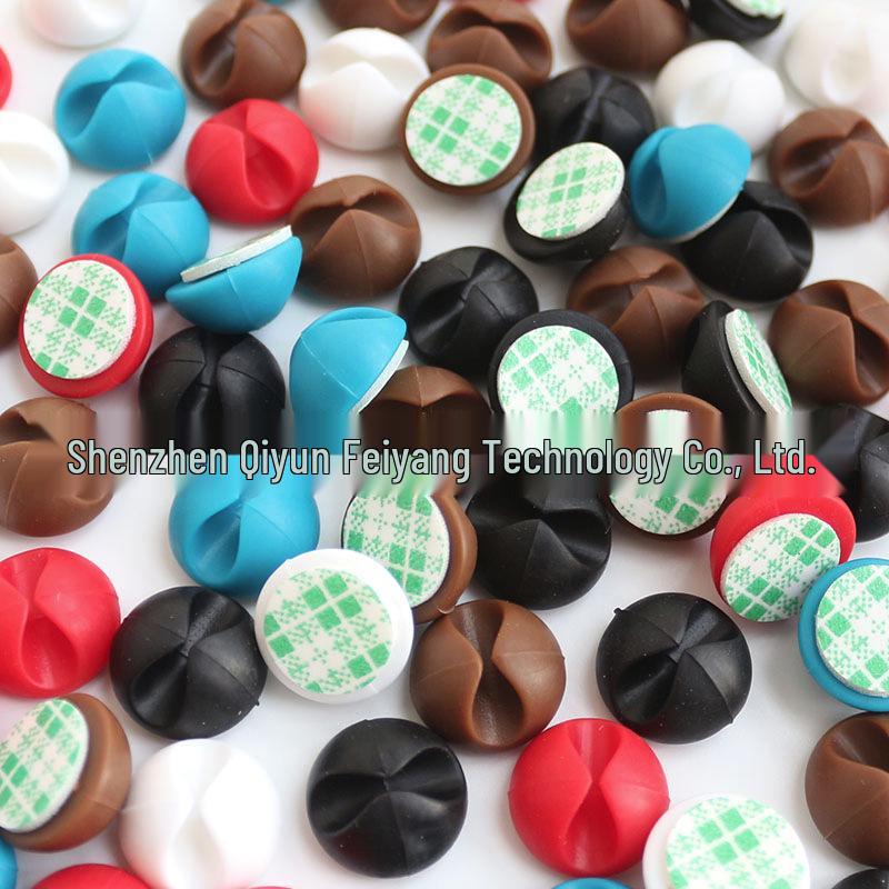 Silicone Cable Organizer Clip for Single Hole Desktop – Small Size Wire Management