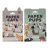 DIY Papirdyr Origami Papir til å brette Søt Katt Hund Dinosaur Figurer Morsomt Origami Håndverksett for Voksne Barn Gave Skrivebordsdekorasjon
