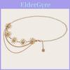 Damesaccessoire: een metalen bodyketting met dubbele ketting, perfect voor het stylen van jurken.