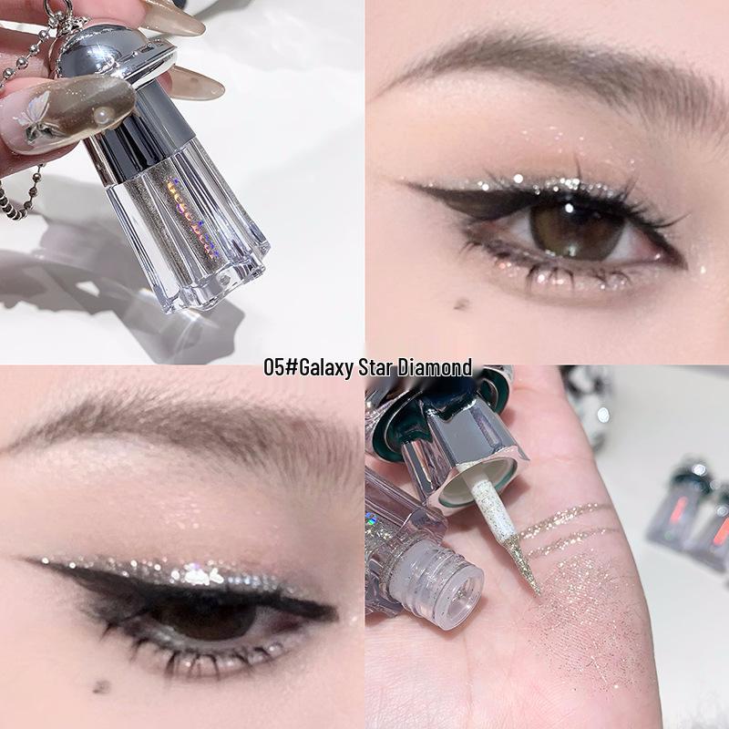 Gegebear Shimmer Eyeshadow: Little Flying Saucer - Super Sparkle, Liquid Matte, Glitter, Crushed Diamonds, European and American Style.