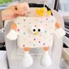 Cartoon Paper Storage Case Creative Vehicle Trash Bin Plush Car Tissue Box  Home Decoration