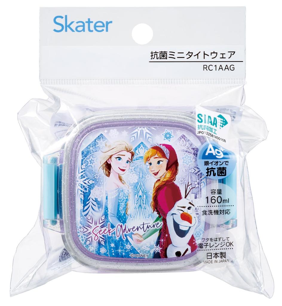 Skater Antibacterial Bento Storage Mini Lunch Disney Frozen RC1AAG Box, Container, Box, 160ml, 25, Girl's,