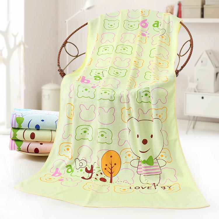 Cartoon Printed Absorbent Children's Quick-drying Bath Towel