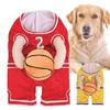 Dog Basketball Player Costume with Ball Dog Basketball Costume Pet Halloween Costume for Halloween
