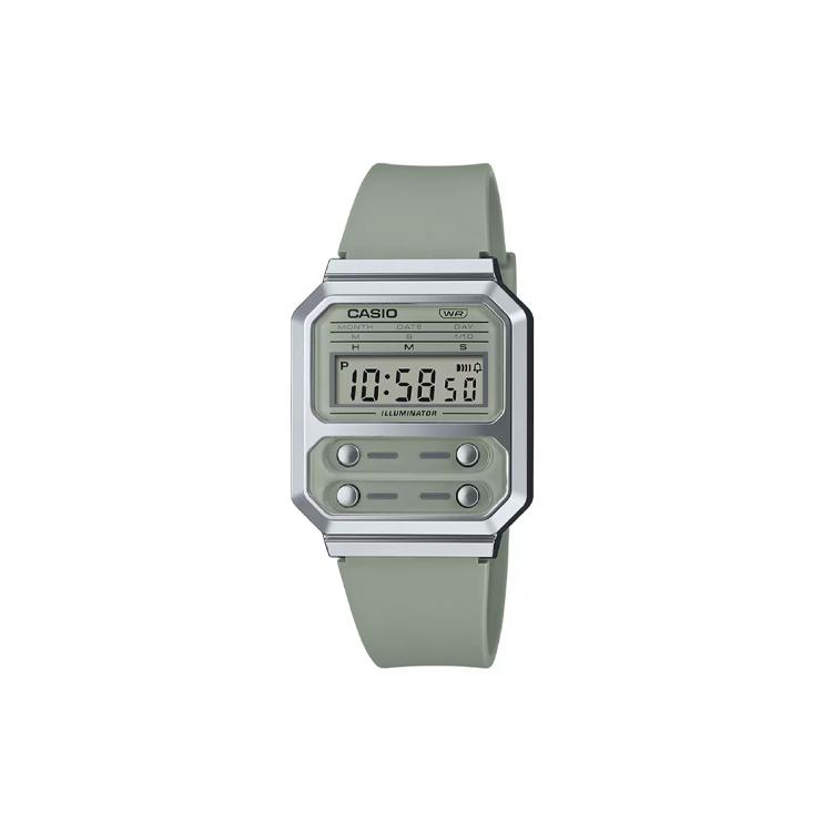 CASIO Unisex EDIFICE Green Watch A100WEF-3A A100WEF-3A Green Dial