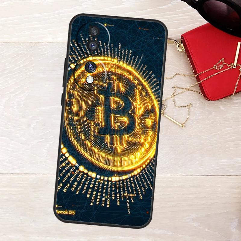 Bitcoins Coin Case For Honor Magic 8 5 6 7 Lite X9a X9b X9c X9d X8b X8c Win RT 50 70 90 200 400 Pro Cover
